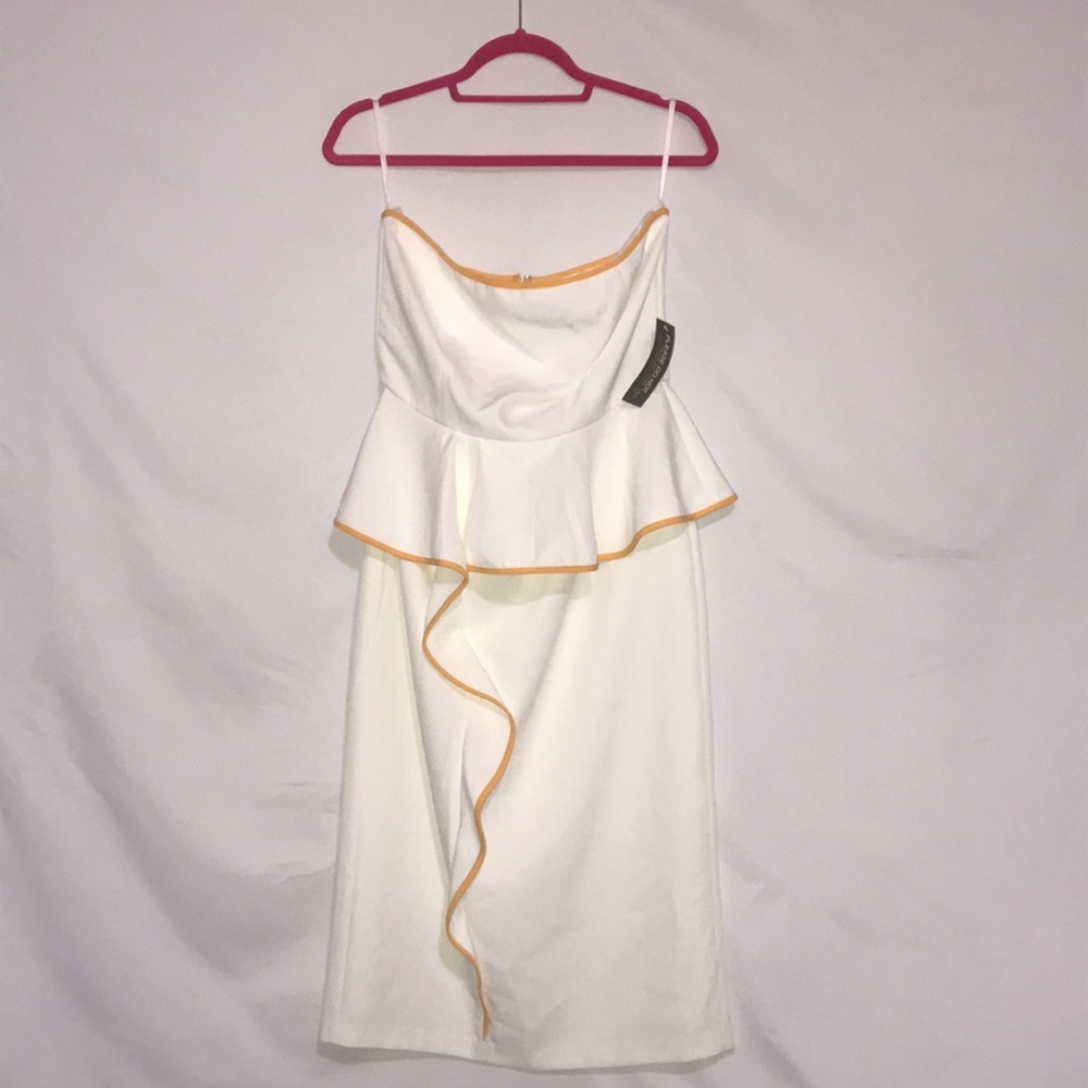 Strapless Straight Eva Mendez Dress, Size 8